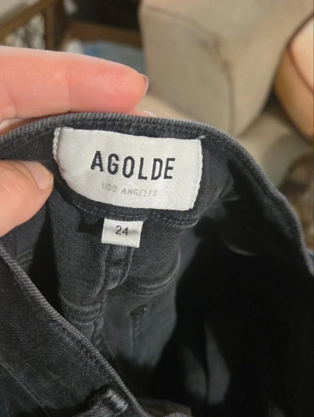 Agolde sleek black